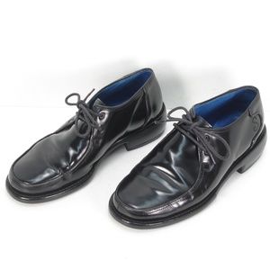 SWEENEY'S BLACK LEATHER LACE FRONT OXFORD 7